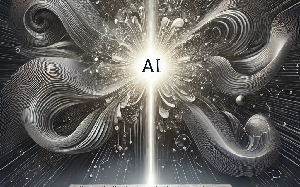 DALL·E 2024-08-30 23.32.43 - A more professional, abstract image representing 'Boost Business Growth with AI,' with a focus on minimalism and sophistication. The image should feat